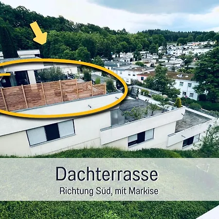 Penthouse - 3 Schlafzimmer- Sonnige Dachterrasse -whirlpool & Alpenblick - Perfekt Fuer Romantik Oder Familienurlaub Mit Kind, Hund Willkommen - By Ferienwohnenamsee - Apartament