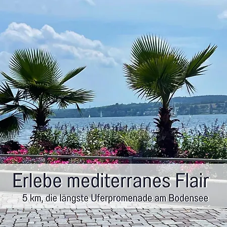 Penthouse - 3 Schlafzimmer- Sonnige Dachterrasse -whirlpool & Alpenblick - Perfekt Fuer Romantik Oder Familienurlaub Mit Kind, Hund Willkommen - By Ferienwohnenamsee - Иберлинген