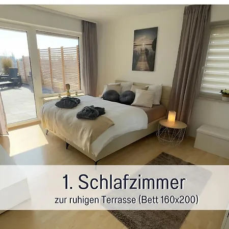 Penthouse - 3 Schlafzimmer- Sonnige Dachterrasse -whirlpool & Alpenblick - Perfekt Fuer Romantik Oder Familienurlaub Mit Kind, Hund Willkommen - By Ferienwohnenamsee -