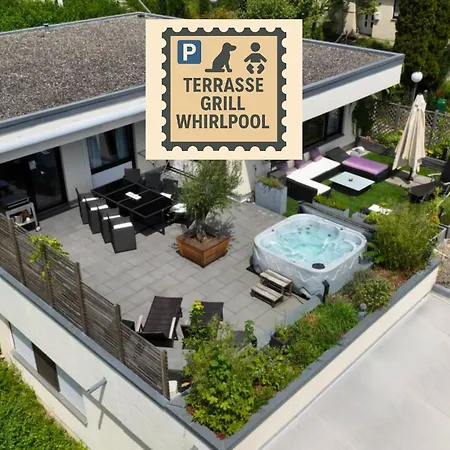 Apartment Penthouse - 3 Schlafzimmer- Sonnige Dachterrasse -whirlpool & Alpenblick - Perfekt Fuer Romantik Oder Familienurlaub Mit Kind, Hund Willkommen - By Ferienwohnenamsee -
