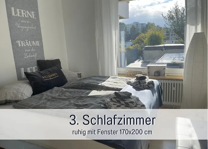 Penthouse - 3 Schlafzimmer- Sonnige Dachterrasse -whirlpool & Alpenblick - Perfekt Fuer Romantik Oder Familienurlaub Mit Kind, Hund Willkommen - By Ferienwohnenamsee -